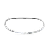 Baguette Cut Pear Lab Grown Diamond 4.77Ct Choker Necklace 14K Fine Gold