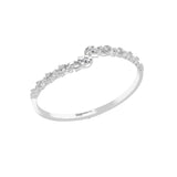 Lab Grown Diamond 2.56Ct Pear Marquise Cuff Bangle Bracelet 14K Fine Gold