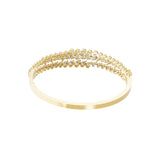 Marquise Pear Lab Grown Diamond 7.26Ct Bangle 14K Fine Gold Bracelet