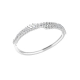 14K Fine Gold Lab Grown Diamond Marquise Cut Bangle Bracelet 5.45Ct