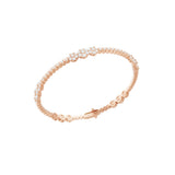 Round Cut Boho Lab Grown Diamond 3.21Ct Bracelet 14K Fine Gold