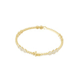 Round Cut Boho Lab Grown Diamond 3.21Ct Bracelet 14K Fine Gold