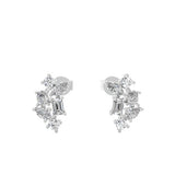 0.77Ct Multi Shaped Lab Grown Diamond Stud Earrings 14K Fine Gold