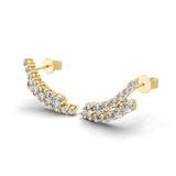 Round Cut Radiant 0.94Ct Lab Grown Diamond 14K Fine Gold