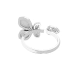 14K Fine Gold Round and Baguette Cut Lab Grown Diamond Ring 0.23Ct