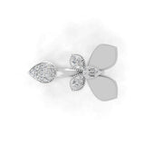 14K Fine Gold Round and Baguette Cut Lab Grown Diamond Ring 0.23Ct