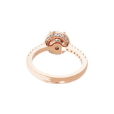 14K Fine Gold Halo Lab Grown Diamond 1.87Ct Engagement Ring