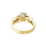 Lab Grown Diamond Radiant Round Cut 2.02Ct 14K Fine Gold Ring