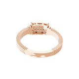 0.25Ct Lab Grown Diamond Vintage Engagement Ring 14K Fine Gold