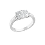 0.25Ct Lab Grown Diamond Vintage Engagement Ring 14K Fine Gold