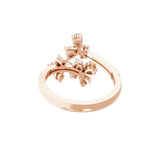 1.06Ct 14K Fine Gold Lab Grown Diamond Multi Shape Open Promise Ring