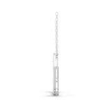 Round Cut 0.24Ct Lab Grown Diamond Circle Pendant Necklace 14K Fine Gold
