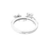 1.72Ct Lab Grown Round Marquise Diamond Butterfly Ring 14K Fine Gold