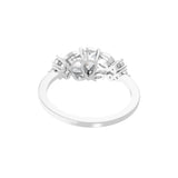 Multi Stone Cut 1.35Ct Lab Grown Diamond Ring 14K Fine Gold