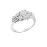 Multi Stone Cut 1.35Ct Lab Grown Diamond Ring 14K Fine Gold