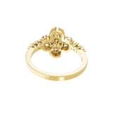 Bezel Set Round Cut Lab Grown Diamond 0.43Ct 14K Fine Gold