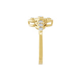 Bezel Set Round Cut Lab Grown Diamond 0.43Ct 14K Fine Gold
