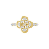 Bezel Set Round Cut Lab Grown Diamond 0.43Ct 14K Fine Gold