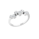 Round Cut Lab Grown Diamond 0.60Ct 14K Fine Gold Minimalist Ring