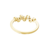 Round Cut Lab Grown Diamond 0.60Ct 14K Fine Gold Minimalist Ring