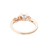 14K Fine Gold 0.79Ct Princess Cut Lab Grown Diamond Ring