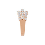 1.43Ct Lab Grown Round Cut Diamond Statement Ring 14K Fine Gold