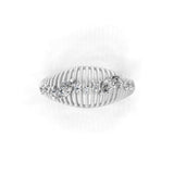 14K Fine Gold Lab Grown Marquise Round Diamond Cluster Ring 0.38Ct