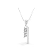 0.40Ct Lab Grown Marquise Cut Diamond Pendant 14K Fine Gold Necklace