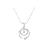 0.34Ct Charm Pendant 14K Fine Gold Round Cut Lab Grown Diamond Necklace