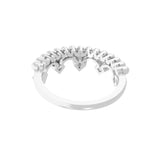 Lab Grown Round Cut Diamond 0.17Ct Crown Ring 14K Fine Gold