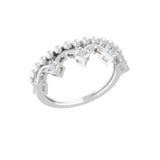 Lab Grown Round Cut Diamond 0.17Ct Crown Ring 14K Fine Gold