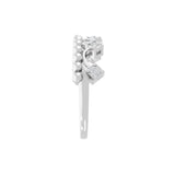 Lab Grown Round Cut Diamond 0.17Ct Crown Ring 14K Fine Gold