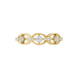 14K Fine Gold Round Cut Minimalist Ring Lab Grown Diamond 0.30Ct