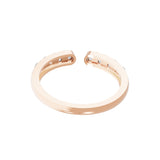 0.31Ct Open Band Ring Round Cut Lab Grown Diamond 14K Fine Gold