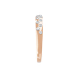 0.31Ct Open Band Ring Round Cut Lab Grown Diamond 14K Fine Gold