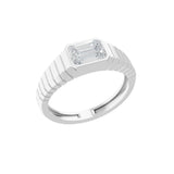 Princess Cut Lab Grown Diamond 0.70Ct 14K Fine Gold Solitaire Ring