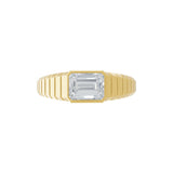 Princess Cut Lab Grown Diamond 0.70Ct 14K Fine Gold Solitaire Ring