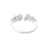 1.77Ct Lab Grown Diamond Pear Cut Open Style Stackable Ring 14K Fine Gold