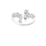 2.74Ct Lab Grown Pear Cut Diamond 14K Fine Gold Statement Ring