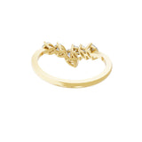 Pear Marquise 0.82Ct Lab Grown Diamond Band Ring 14K Fine Gold
