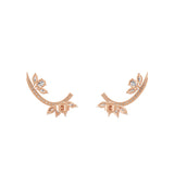 Lab Grown Diamond Ear Crawlers Earring 1.77Ct 14K Fine Gold