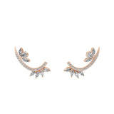 Lab Grown Diamond Ear Crawlers Earring 1.77Ct 14K Fine Gold