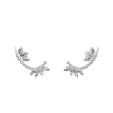 Lab Grown Diamond Ear Crawlers Earring 1.77Ct 14K Fine Gold