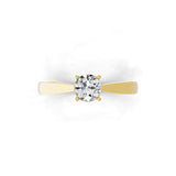0.50Ct Lab Grown Diamond With Round Cut Solitaire Engagement Ring 14K Fine Gold