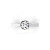0.76Ct Lab Grown Diamond Round Cut Solitaire Ring 14K Fine Gold
