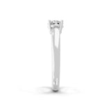 Lab Grown Round Cut Diamond 0.55Ct Solitaire 14K Fine Gold Ring
