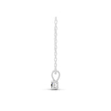 0.25Ct Round Cut Lab Grown Diamond Solitaire Pendant 14K Fine Gold Necklace