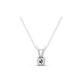 Solitaire 1.00Ct Round Cut Lab Grown Diamond Pendant 14K Fine Gold Necklace