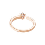 Lab Grown Round Cut Diamond 0.50Ct Solitaire 14K Fine Gold Ring