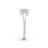 Solitaire Lab Grown Round Cut Diamond Ring 1.00Ct 14K Fine Gold